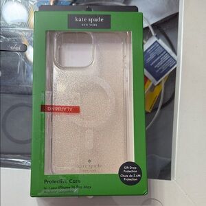 Kate Spade Glitter Gold iPhone 16 Pro Max Case